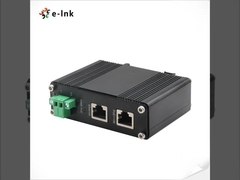 Industrial 10/100/1000Mbps 802.3bt PoE++ Splitter Output Voltage 24VDC Supporta DIN-Rail & Wall-moun