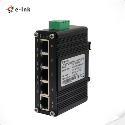 Gigabit 802.3at PoE dei porti di Mini Industrial Ethernet Switch 4 con 1 tratta in salita dei porti