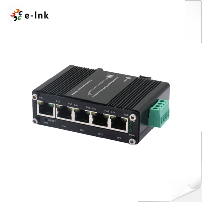 Mini Industrial Managed 4-Porte 10/10/1000T 802.3AT POE 30W + 1-Port 10/10/1000T Switch Ethernet uplink