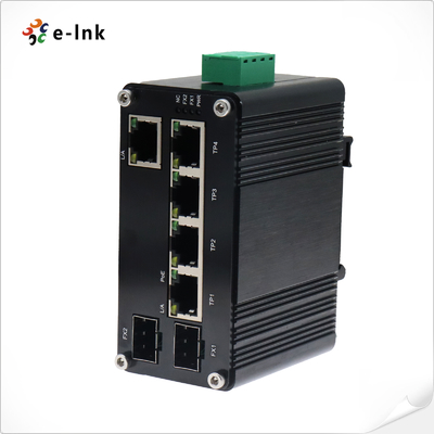 Il PoE industriale ha alimentato 5-Port commutatore di Ethernet di 2-Port + di 10/100/1000T 100/1000X SFP con il Passthrough di PoE