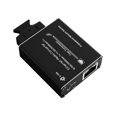 Micro tipo 10/100/1000Base-Tx a 100/1000Base-Fx Ethernet Media Converter