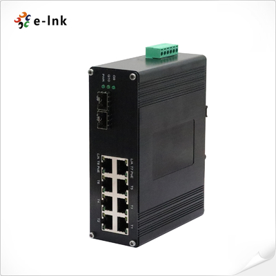 Switch Ethernet industriale a 8 porte 10/100/1000M/2.5G 802.3at PoE + 2 porte SFP+ 1.25G/2.5G/10G