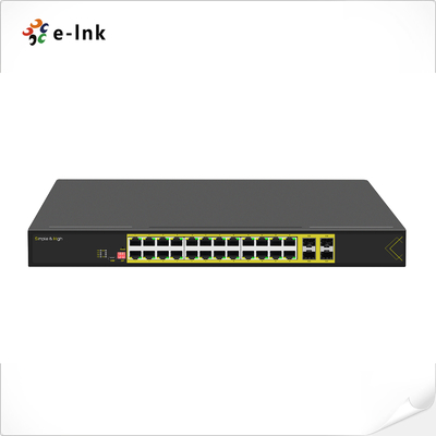 Montaggio a rack gestito L2+ 24-Port 10/100/1000T + 4-Port 1000X SFP Ethernet Switch