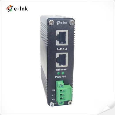 Iniettore Gigabit PoE+ Industriale con Ingresso Alimentazione DC 80~320V