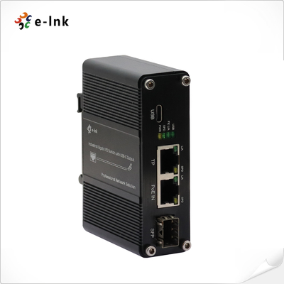 Mini Industrial Gigabit Ethernet PD Switch con uscita di tipo C