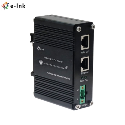 12~48V corrente continua Input Industrial 10G PoE+ Injector