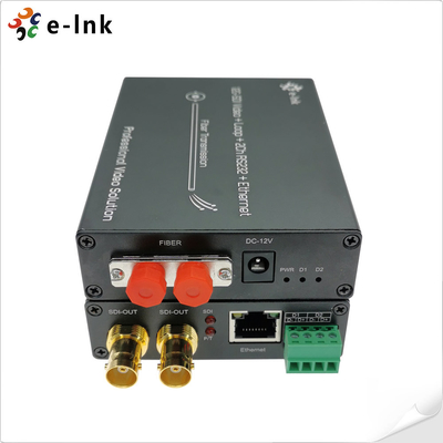 8Ch Gigabit PoE + 6Ch Forward 3G-SDI + 2Ch Backward 3G-SDI Fiber Optic Extender