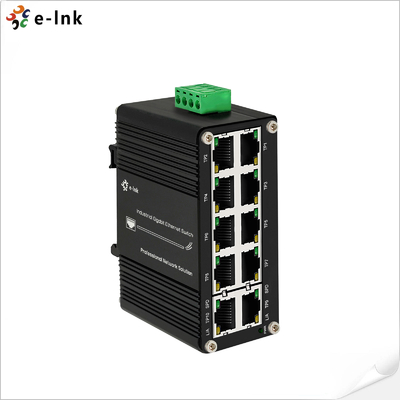 Mini Switch Ethernet Compact Industriale 10-Porte 10/100/1000T RJ45 12~48VDC