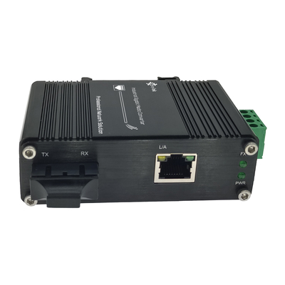 Mini Industrial 10/100Base-T a 100Base-FX Media Converter