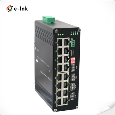 Switch Ethernet gestito industriale L2+ a 16 porte 10/100/1000T + 4 porte 1000X SFP