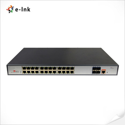 Switch PoE L3 Gestito: 24 porte 10/100/1000Base-T PoE+ con 4 porte SFP+ 10G