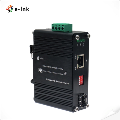 Mini Industrial 10G/5G/2.5G/1G/100M 802.3bt a 10GBASE-X SFP+ Media Converter