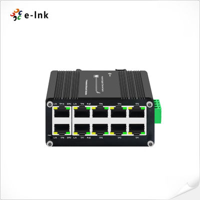 Mini Switch Industriale PoE 8 porte 10/100/1000T 802.3at PoE+ 2 porte 10/100/1000T
