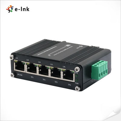 Interruttore Gigabit Ethernet a 5 porte di livello industriale. Alloggiamento in metallo. Plug & Play per ufficio, casa e sistemi di sorveglianza.