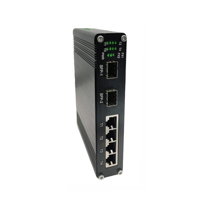 Commutatore Ethernet a 4 porte industriale 10/100/1000Base-T + 2 porte 1000BASE-X