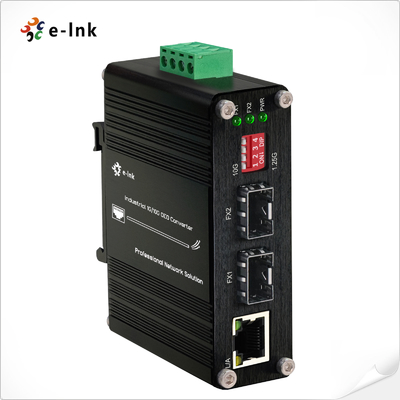 Convertitore OEO da SFP+ a SFP+ industriale 1G/10G (3R Repeater) con funzione di conversione multimediale Ethernet 1G