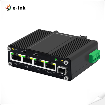 Mini Switch Industriale 3-Porte 10/100/1000T + 1-Porta 100/1000X SFP PD con Funzione Splitter PoE