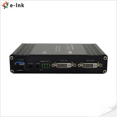 1Ch 1080P Bidi DVI + 1Ch Bidi RS232 + 1Ch Bidi Audio Stereo + GPIO su Fibra Ottica Extender