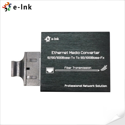 Micro tipo 10/100/1000Base-Tx a 100/1000Base-Fx Ethernet Media Converter