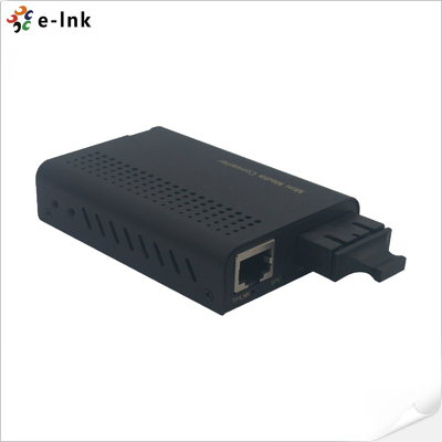 Mini 10/100/1000Base-TX a 1000Base-FX Fiber Media Converter