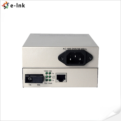 10/100M WDM Fast Ethernet Media Converter con PSU integrato