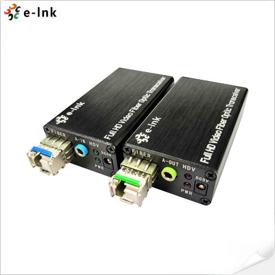 Extender in fibra ottica DVI di tipo Mini con supporto stereo esterno 1920*1200 1080P@60Hz