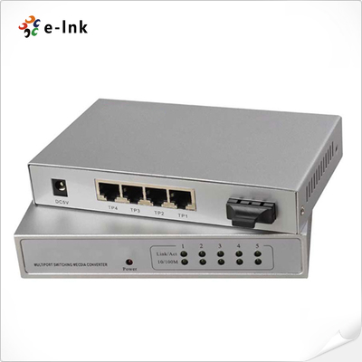 10/100/1000M 1FX + 4TX Fiber Switch gestito