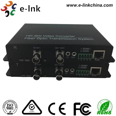 SD/HD/3G-SDI + RS485/RS422/RS232 Dati + Ethernet 10/100M su convertitore a fibra