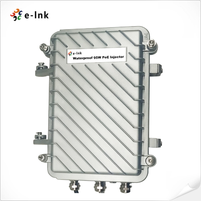 Outdoor Waterproof Industrial 95W Gigabit PoE Injector with 6KV Surge Protection