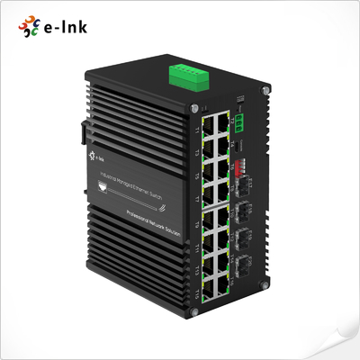 Switch Ethernet gestito industriale L2+ a 16 porte 10/100/1000T + 4 porte 1000X SFP