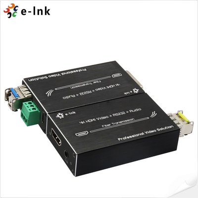 Mini 4K HDMI Fiber Extender con RS232 e audio esterno