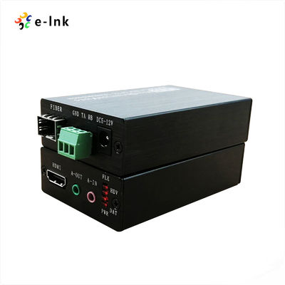 1Ch HDMI + 1Ch Audio stereo bidirezionale + 1Ch RS232 su estensore a fibra ottica