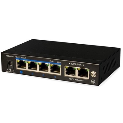 commutatore di 4-Port PoE+ (250m)