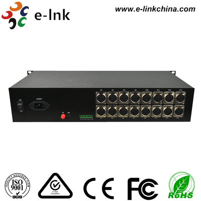 Multiplexor della fibra di radiodiffusione di 1~16 XLR audio