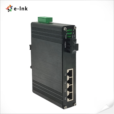 Commutatore Ethernet a 4 porte industriali 10/100Base-TX + 1 porta 100BASE-FX