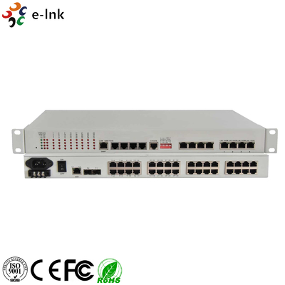 Multiplexer PDH 32E1 + 4GE (Fibra Ottica di backup 1+1)