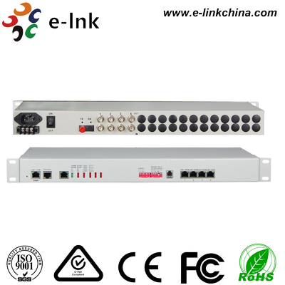 Multiplexer ottico in fibra 4E1+4GE+Telefono+SNMP