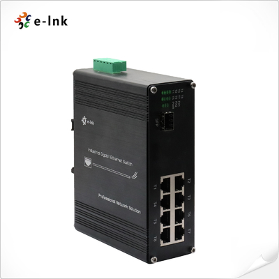Interruttore Ethernet con 8 porte industriali 10/100Base-TX + 1 porta 100BASE-FX