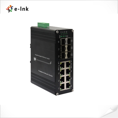 Switch industriale 8 porte 10/100/1000T + 4 porte 1G SFP + 2 porte 10G SFP+ Ethernet