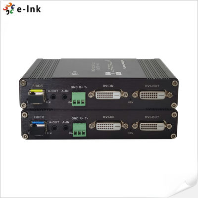 1Ch 1080P Bidi DVI + 1Ch Bidi RS232 + 1Ch Bidi Audio Stereo 
+ GPIO su Extender Fibra Ottica