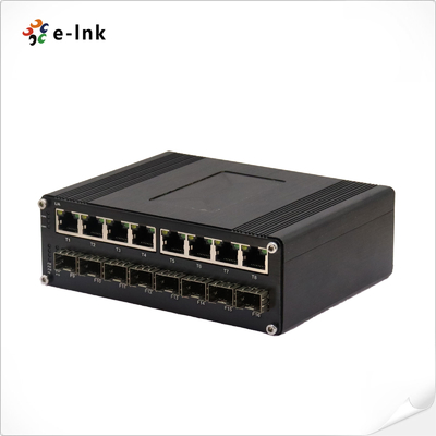 Switch Ethernet Managed Industriale L2+ a 8 porte 10/100/1000T + 8 porte 1000X SFP