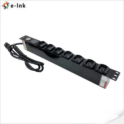 19 pollici 1U 8 Port Metered PDU Built-in Power meter con display OLED
