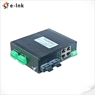 Switch Ethernet industriale gestito ad anello L2+ a 4 porte 10/100TX + RS485 a 4 porte + 100FX a 2 porte