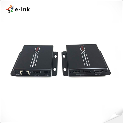 Extender KVM HDMI 60M 1080P con Loop-out Supporta l'alimentazione unilaterale POC, necessita di 1 alimentatore 12V per TX