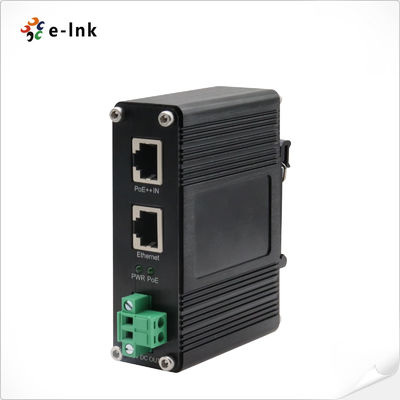 Splitter PoE++ 802.3bt industriale 10/100/1000Mbps, tensione di uscita 12VDC con una porta RJ-45 PoE (Dati e alimentazione in)