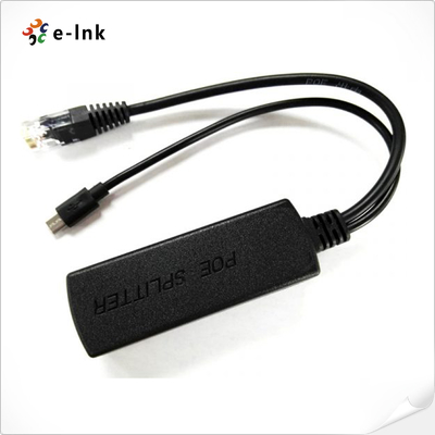 Splitter PoE Gigabit 5V 2A con porta Micro USB conforme alla norma IEEE 802.3af