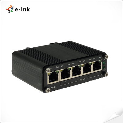 Extender PoE++ industriale a 1 porta 802.3bt a 4 porte Gigabit PoE 802.3af/at, supporta installazione su guida DIN e a parete
