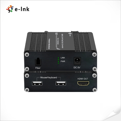 Mini 4K/60Hz HDMI 2.0 KVM USB su Fibra Ottica OM4 Extender Video Trasmettitore