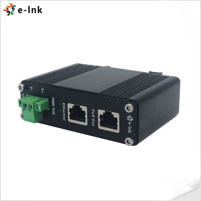 12~48V corrente continua Input Industrial Gigabit PoE+ Injector con indicatori LED estensivi per la diagnosi PoE