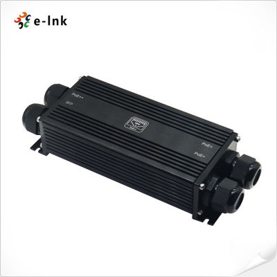 Industrial PoE Extender IP67 Waterproof 1 in 3 Out Gigabit SFP 100m 802.3bt